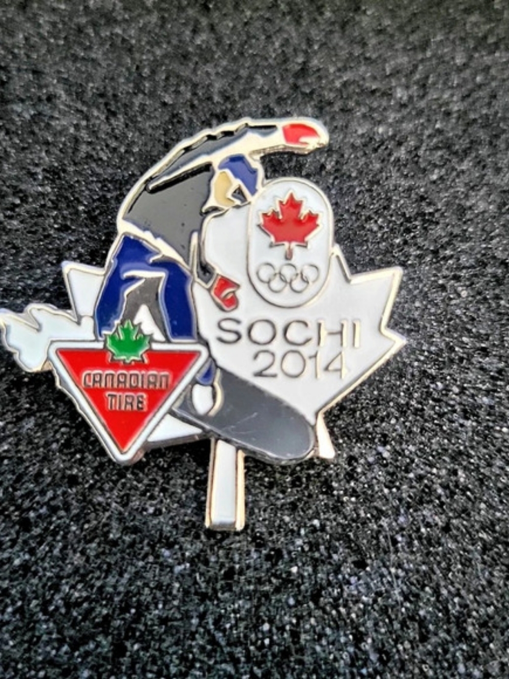 Canadian Tire Sochi 2014 Olympic Winter Games Snowboarding Lapel Pin